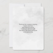 黒猫による幻想的な満月ありがとう サンキューカード (裏面)