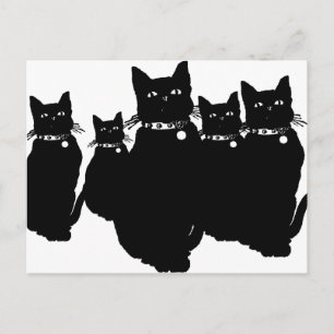 黒猫に気を付けろ ポストカード