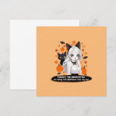 黒猫のいるアニメの女性 招待状 (正面/裏面)