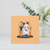 黒猫のいるアニメの女性 招待状 (スタンド正面)