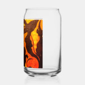 黒猫のいるハロウィーンの魔女 ガラス缶 (左)