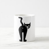 黒猫のお尻の穴 コーヒーマグカップ (中央)