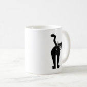 黒猫のお尻の穴 コーヒーマグカップ (正面右)
