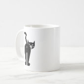黒猫のお尻の穴 コーヒーマグカップ (正面左)