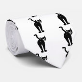 黒猫のお尻の穴 ネクタイ (ロール)