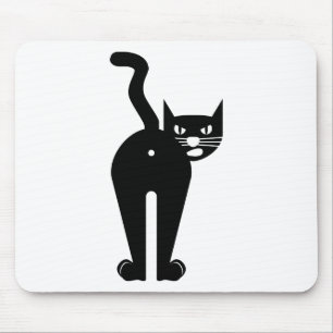 黒猫のお尻の穴 マウスパッド
