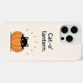 黒猫のかぼちゃのハロウィンiPhoneケース Case-Mate iPhoneケース (裏面 (横))
