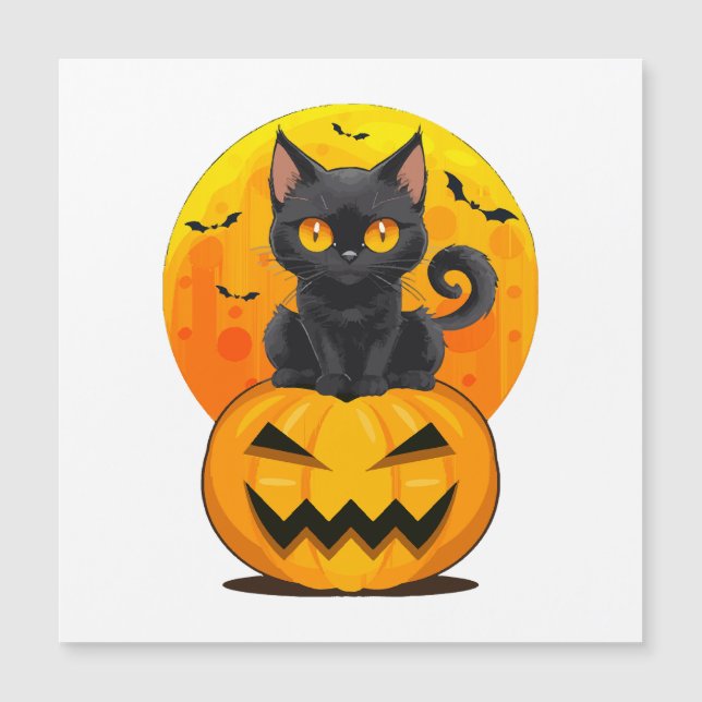 黒猫のかぼちゃハロウィンコスチューム (正面)