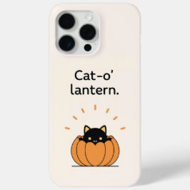 黒猫のかぼちゃランタン ハロウィン iPhone 15 Pro Maxケース
