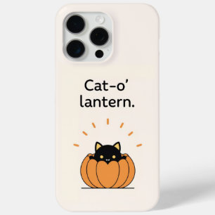黒猫のかぼちゃランタン ハロウィン iPhone 15 Pro Maxケース