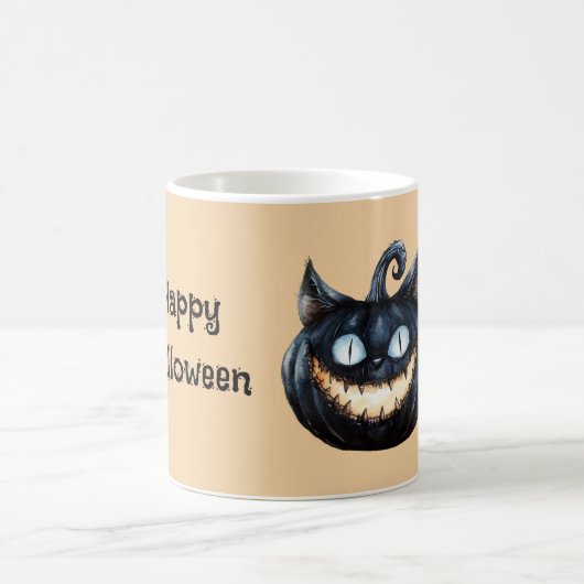 黒猫のかぼちゃ コーヒーマグカップ (中央)