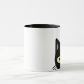 黒猫のぞきコーヒーマグ マグカップ (中央)