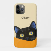 黒猫ののぞき見 Case-Mate iPhoneケース (裏)