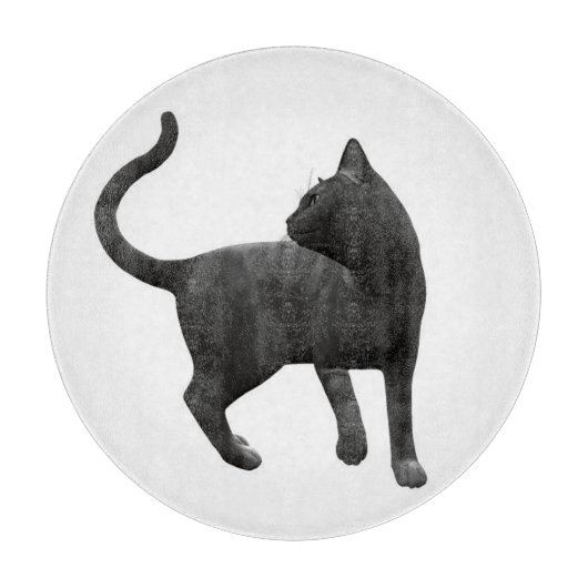 黒猫のまな板 カッティングボード (正面)