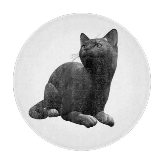 黒猫のまな板 カッティングボード (正面)