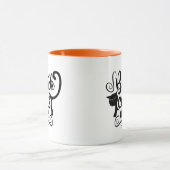 黒猫のみのハロウィンコーヒーマグ マグカップ (中央)