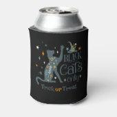 黒猫のみハロウィン不気味ヴィーブデザイン 缶クーラー (缶裏面)