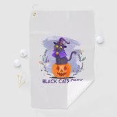 黒猫のみ ゴルフタオル (インサイチュ)