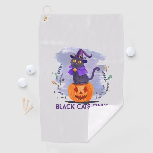 黒猫のみ ゴルフタオル (インサイチュ)