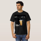 黒猫のアイスコーヒー Tシャツ (正面フル)