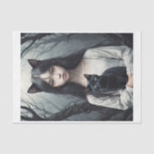 黒猫のアジアンキャットフューリー魔女 薄葉紙 (正面)