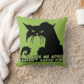 黒猫のアドバイスの発言 クッション (ブランケット)