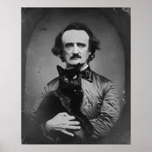 黒猫のエドガー・アラン・ポー ポスター