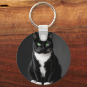 黒猫のエメラルドアイ キーホルダー (裏面)