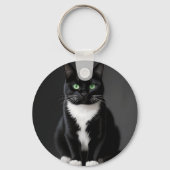黒猫のエメラルドアイ キーホルダー (裏面)