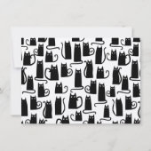 黒猫のオリジナル文具 ノートカード (裏面)