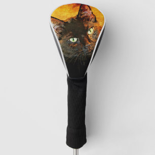黒猫のオリーブ ゴルフヘッドカバー