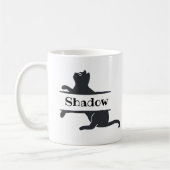 黒猫のオーダーメイド コーヒーマグカップ (左)