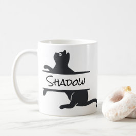 黒猫のオーダーメイド コーヒーマグカップ