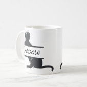 黒猫のオーダーメイド コーヒーマグカップ (正面左)