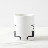 黒猫のオーダーメイド コーヒーマグカップ (中央)