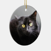 黒猫のオーナメント セラミックオーナメント (右)
