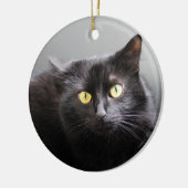 黒猫のオーナメント セラミックオーナメント (左)