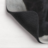 黒猫のカスタマイズ口 マウスパッド (コーナー)