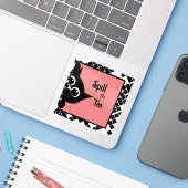 黒猫のカスタムカットのビニール シール (ノートパソコンとiPhone)