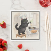 黒猫のキッチン ブラックキャット ナプキン スタンダードランチョンナプキン (インサイチュ)