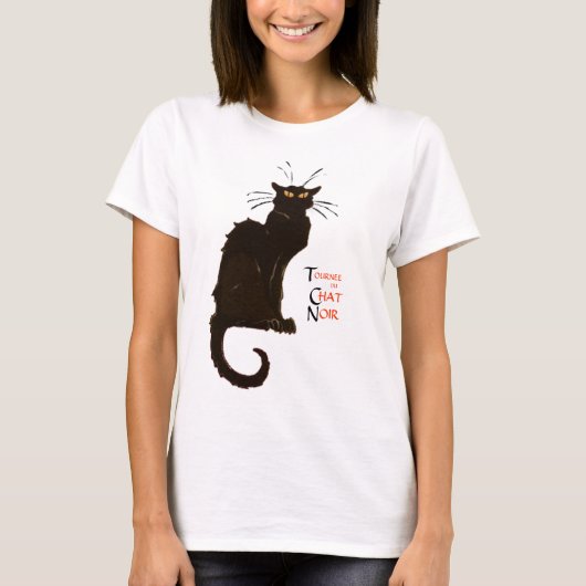 黒猫のキャバレーのTシャツ Tシャツ (正面)