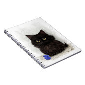 黒猫のキャラクター ノートブック (右側)