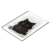 黒猫のキャラクター ノートブック (左側)