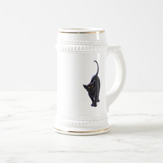 黒猫のギフト及び付属品 ビールジョッキ (正面右)