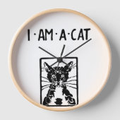 黒猫のギフト 壁時計 (正面)