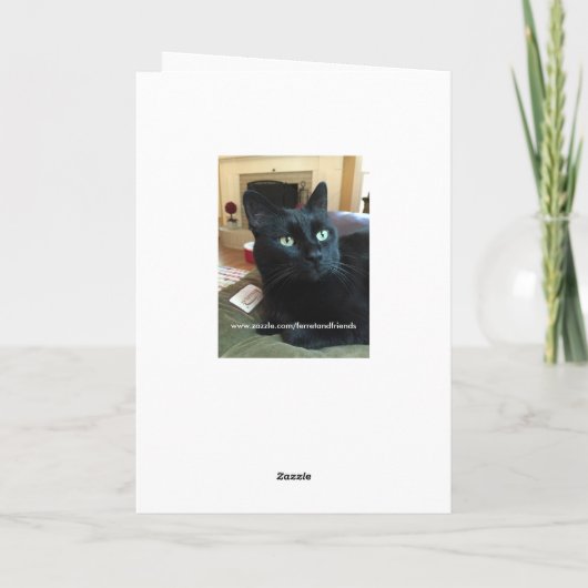 黒猫のクリスマスカード シーズンカード (裏面)