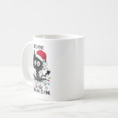 黒猫のクリスマス素晴らし私は全素晴らし体 コーヒーマグカップ (正面左)