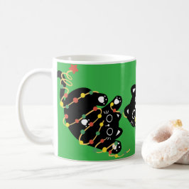黒猫のクリスマス コーヒーマグカップ