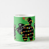 黒猫のクリスマス コーヒーマグカップ (中央)