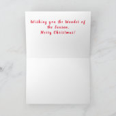 黒猫のクリスマス シーズンカード (内部)